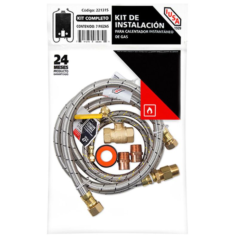 Kit completo para instalar calentador instant&aacute;n... image number null
