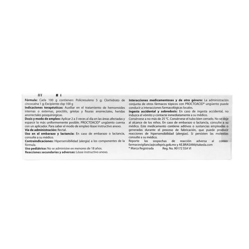 Proctoacid 5/1 G 50 Gramos image number null