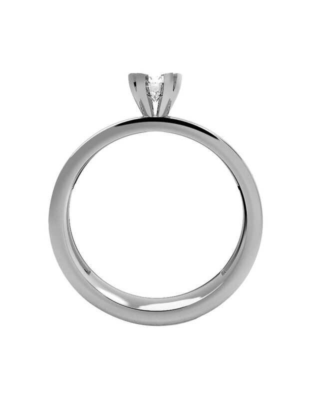 Anillo de Compromiso en Oro de 10K con Circonia... image number null