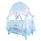 Cuna Corral Bebe Toldo Movil Musical Mosquitero... Cuna Corral Bebe Toldo Movil Musical Mosquitero Plegable Azul Little Monkey