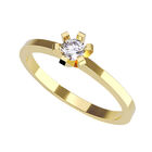 Anillo de Compromiso en Oro de 14K con Circonia - Amore Mio!
