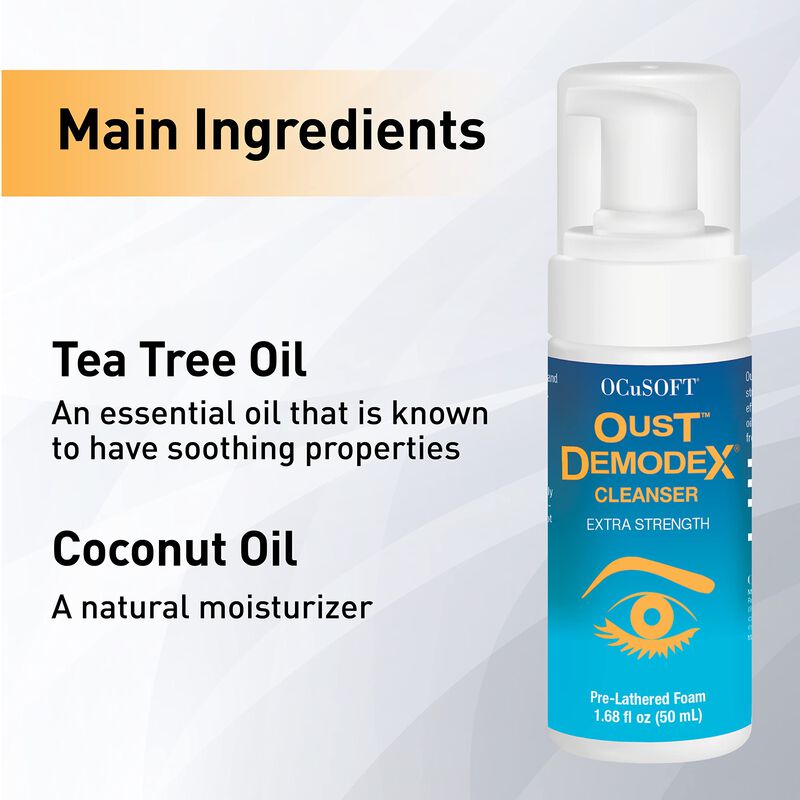 Limpiador Ocusoft Oust Demodex Foam Extra Stren... image number null