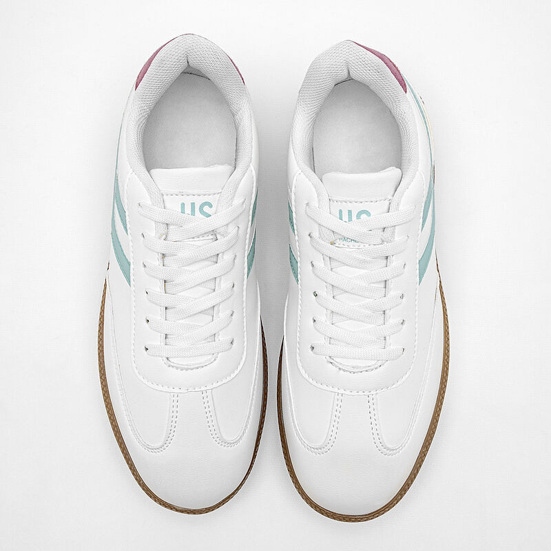 Hs Casual tenis para mujer blanco verde cod 140... image number null