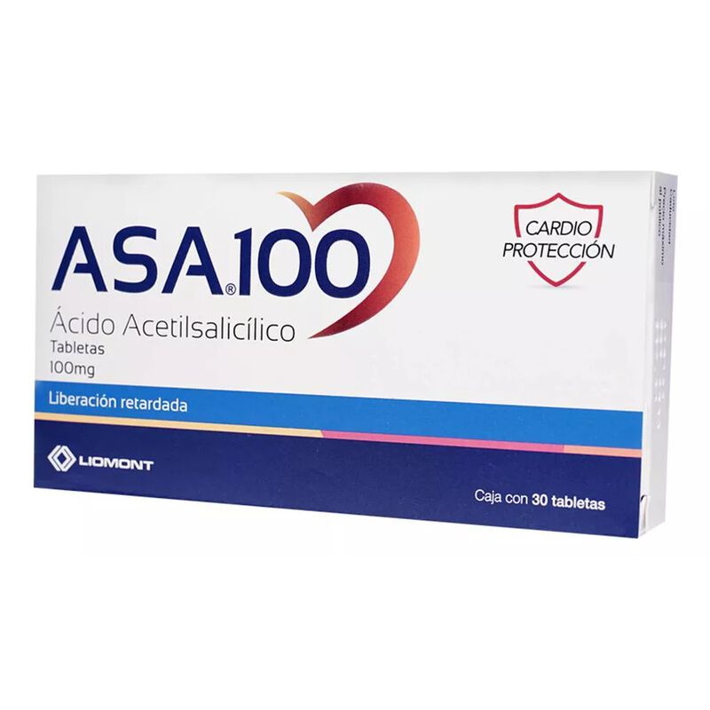 Asa Tableta De Liberaci&oacute;n Prolongada 100 Mg, 30... image number null