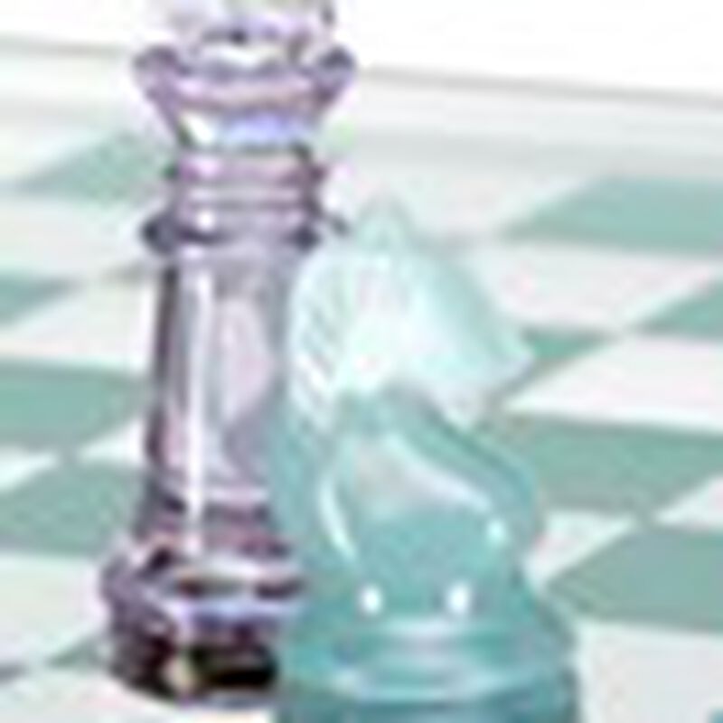 Ajedrez y Damas Inglesas  Tablero de Cristal image number null