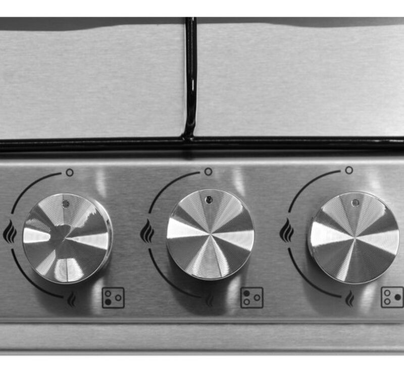 Parrilla 3 Quemadores Acero Inoxidable Templado image number null