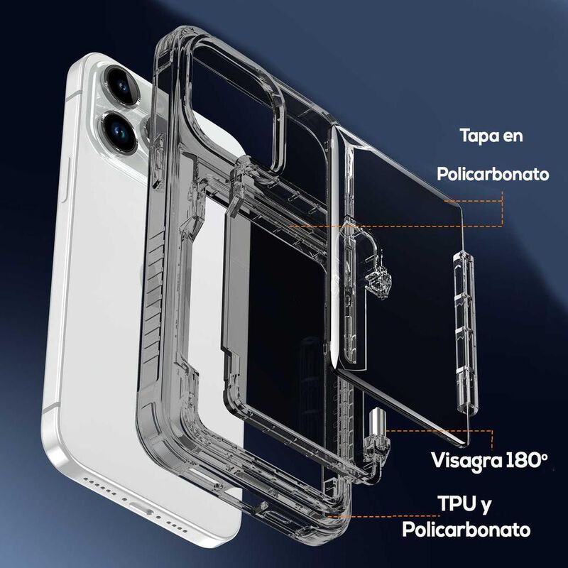 Funda TEKKU TPU Tarjetero para iPhone 15 PRO MA... image number null