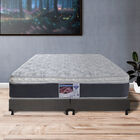 Colchón King Size Spring Air Marte+Almohada Dicasa 2 Pack+Box Dicasa Bless Gris