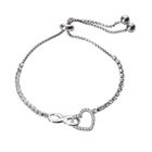 Pulsera Mujer Corazón Infinito Zirconia Regalo Novia Luckyly