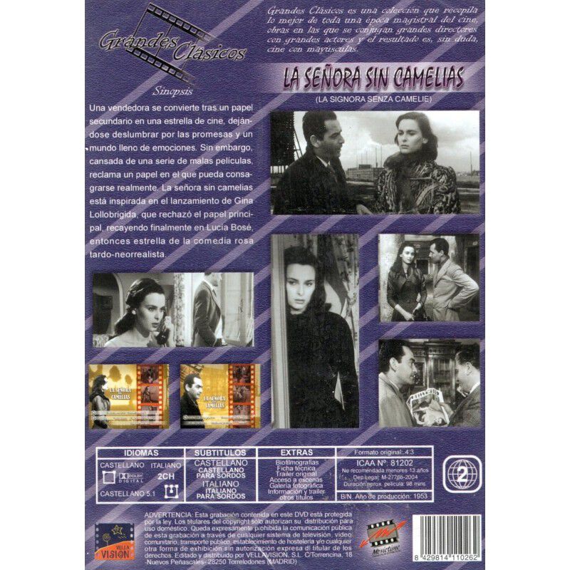 La Se&ntilde;ora Sin Camelias [dvd] (1953) La Se&ntilde;ora S... image number null