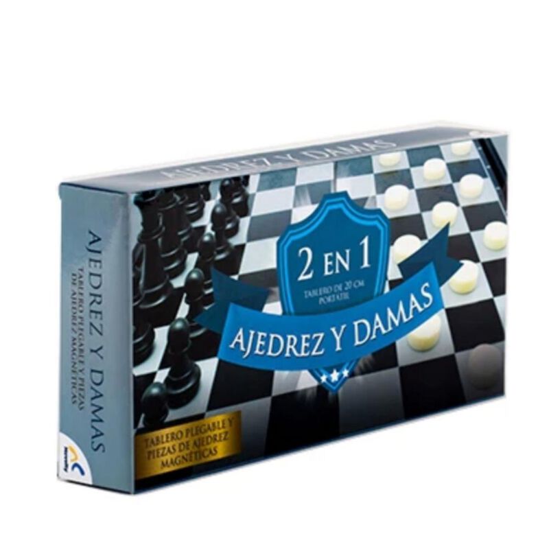 Ajedrez y Damas Set de Juegos 2 en 1 Magn&eacute;tico ... image number null