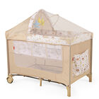 Cuna Corral Plegable con Cambiador y Dos Niveles D´Bebe - Beige