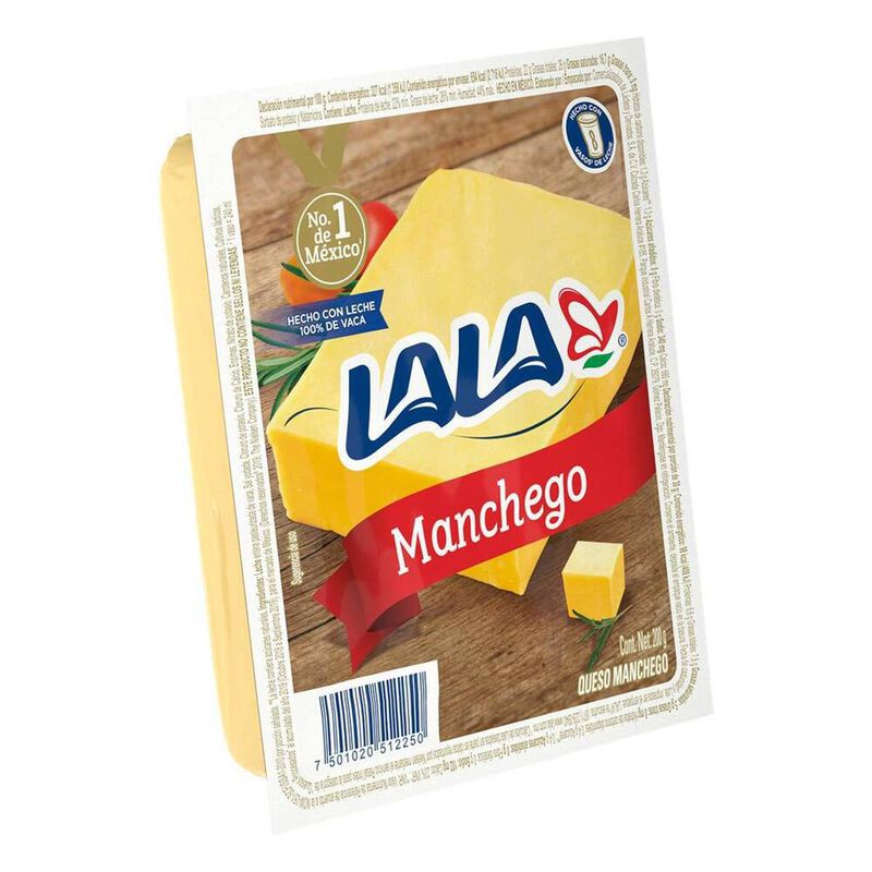 Queso Manchego Lala 200g Pza image number null