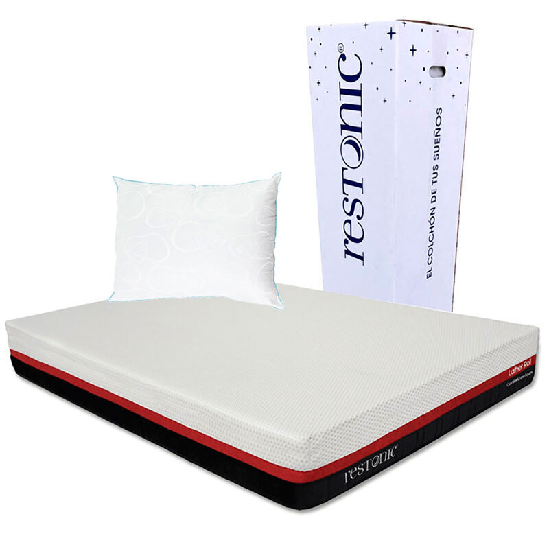 Colch&oacute;n Individual Restonic Lather  + Almohada ... image number null
