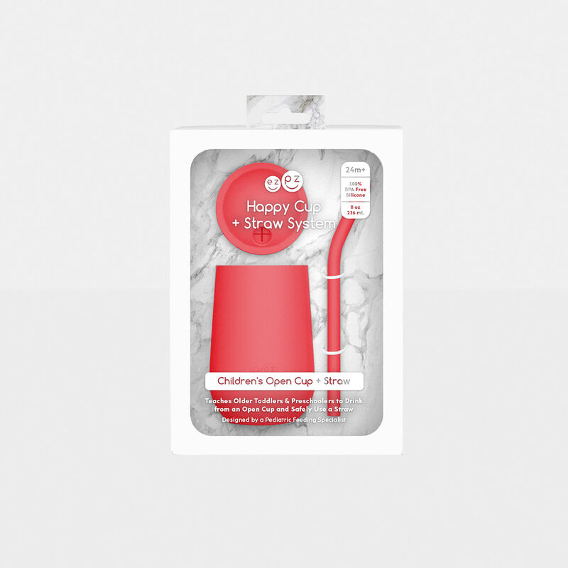 Ezpz Vaso Con Popote Happy Coral image number null