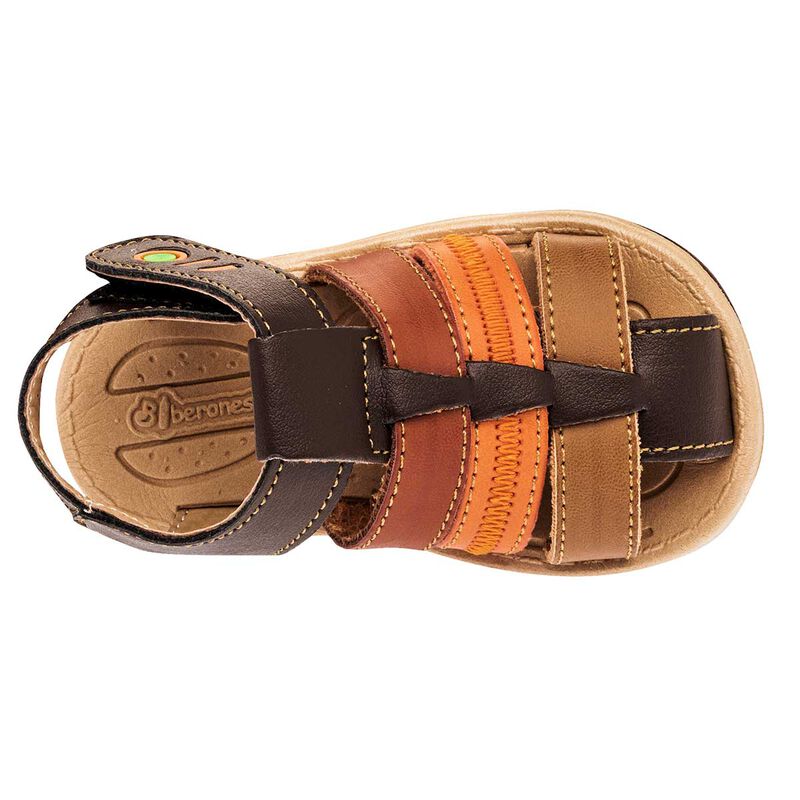 Biberones Sandalia para beb&eacute; ni&ntilde;o caf&eacute; multicol... image number null