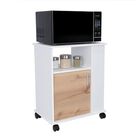 Módulo Microondas Tahara Café Claro y Blanco