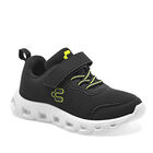 Charly Tenis deportivo para ni&ntilde;o negro, walking,  , agujeta elastica