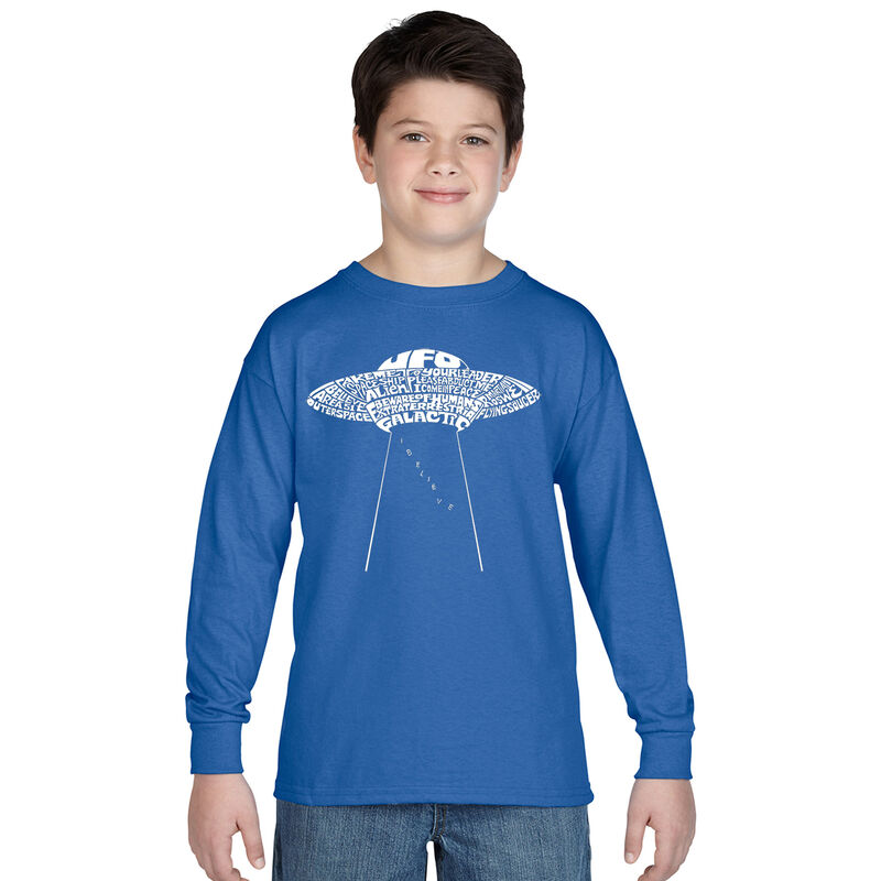 Camiseta De Manga Larga Word Art Para Ni&ntilde;o - OV... image number null