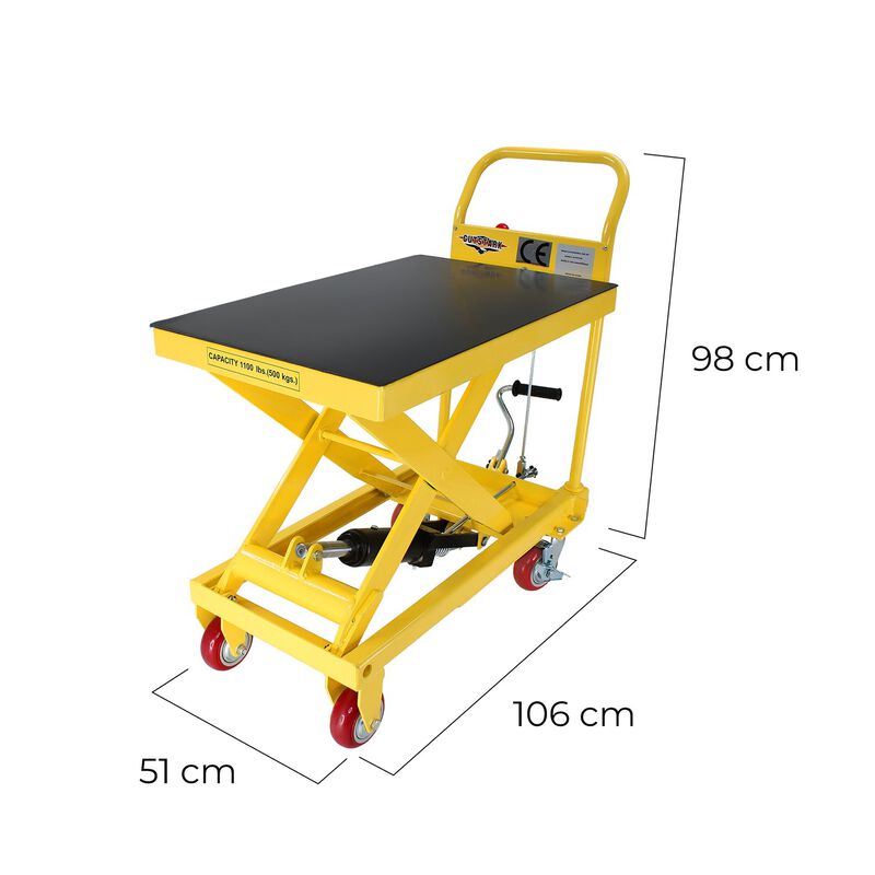 Mesa Elevadora Automotriz Hidr&aacute;ulica 1/2 Ton An... image number null