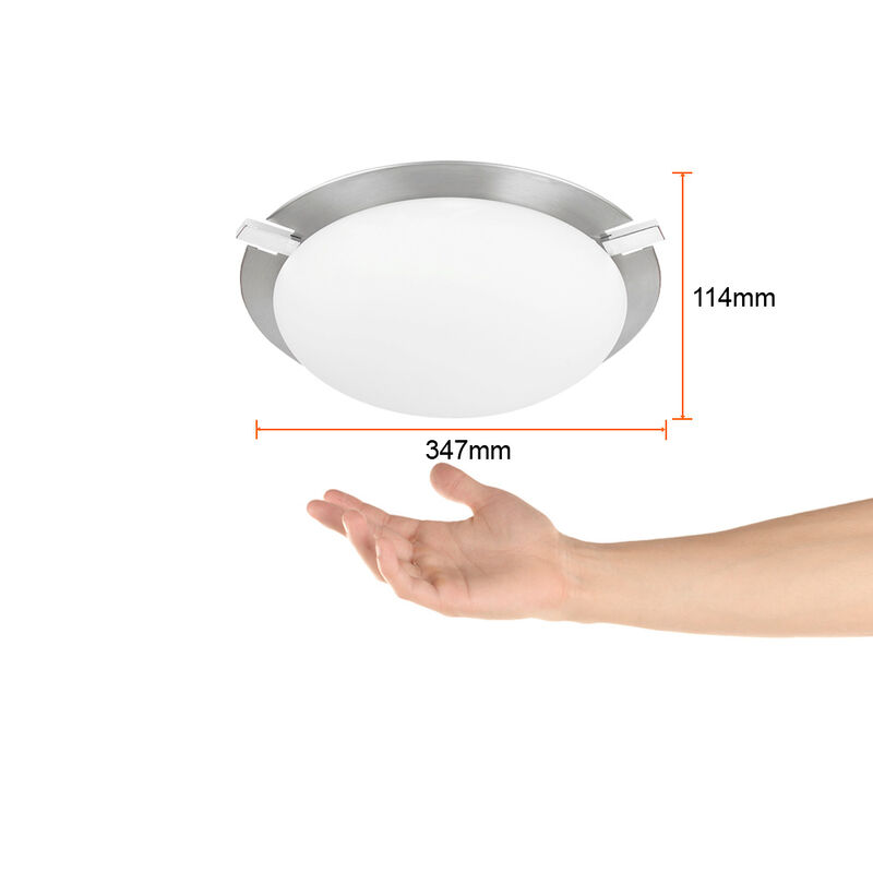 Lampara Para Interior En Plaf&oacute;n Satinado E27x2 ... image number null