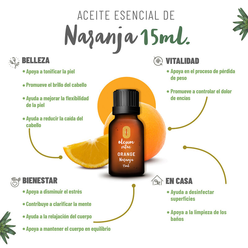 Aceite Esencial Puro Naranja 15 ml 100% Puro y ... image number null