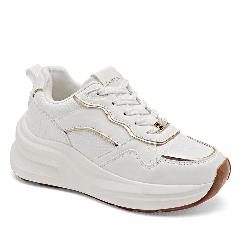 Clasben Tenis urbano para mujer blanco image number null
