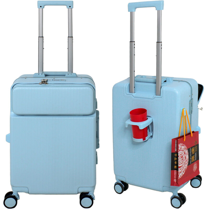 Maleta Cabina Porta Vasos 4 Ruedas Equipaje Dob... image number null
