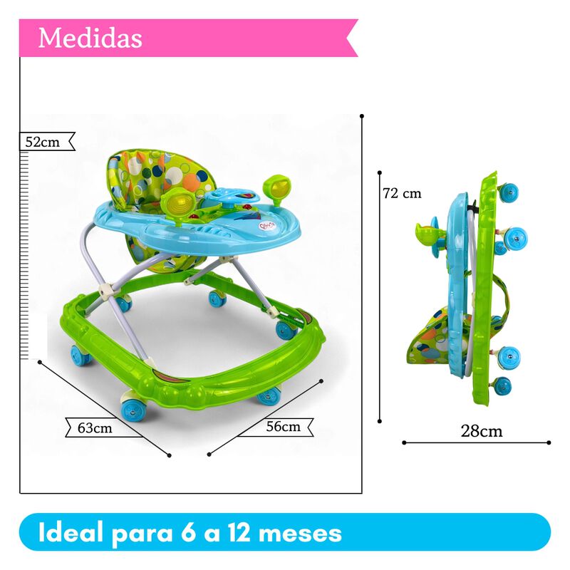 Andadera Plegable Carrito C/ Altura Ajustable M... image number null