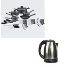 Bater&iacute;a De Cocina Tramontina 20399/079 38 Pzas Negro + Hervidora El&eacute;ctrica Lar / Fussion Larlb-0005 de  Regalo End