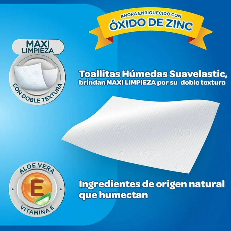 Toallitas H&uacute;medas Kleen Beb&eacute; Suavelastic 648pz image number null
