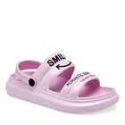 Stars Of The World Sandalia para mujer rosa negro