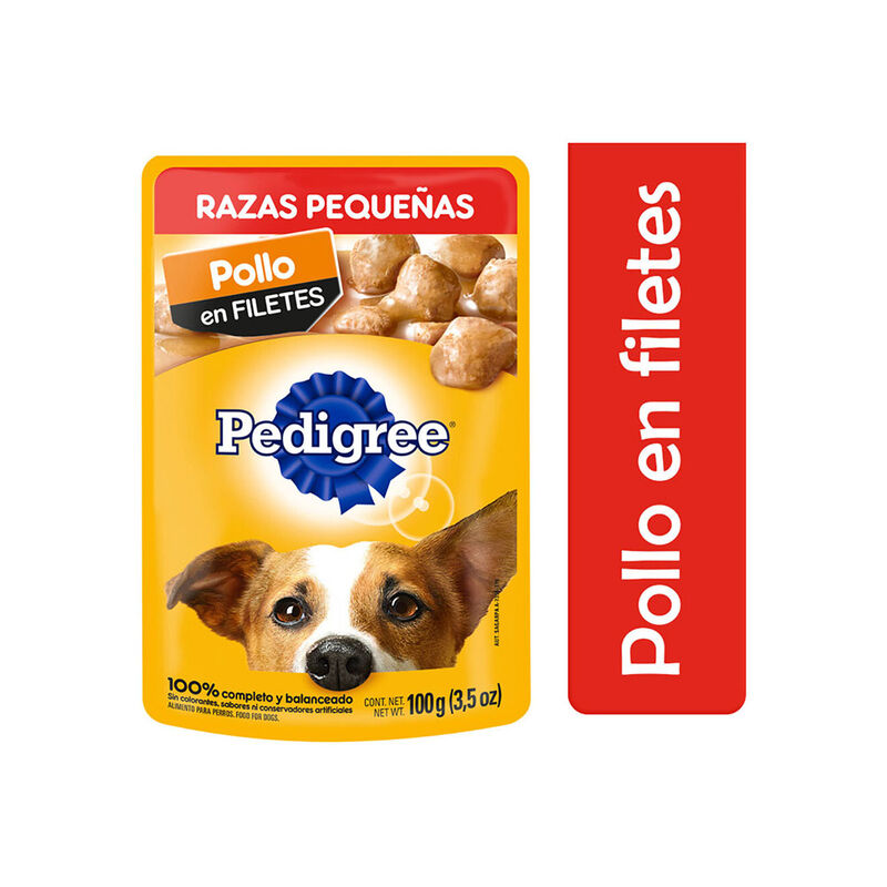 POUCH RAZAS PEQ POLLO PEDIGREE 100GR image number null