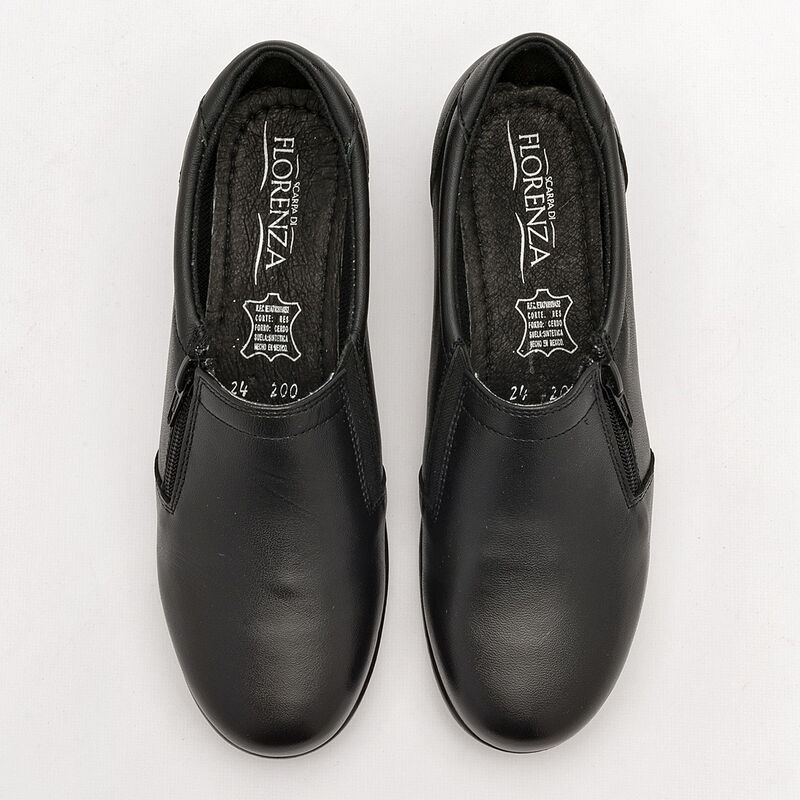 Florenza Zapato de horma c&oacute;moda para mujer negr... image number null