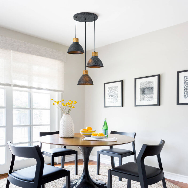 L&aacute;mpara Colgante de Metal 1.53 m de Altura, Pot... image number null