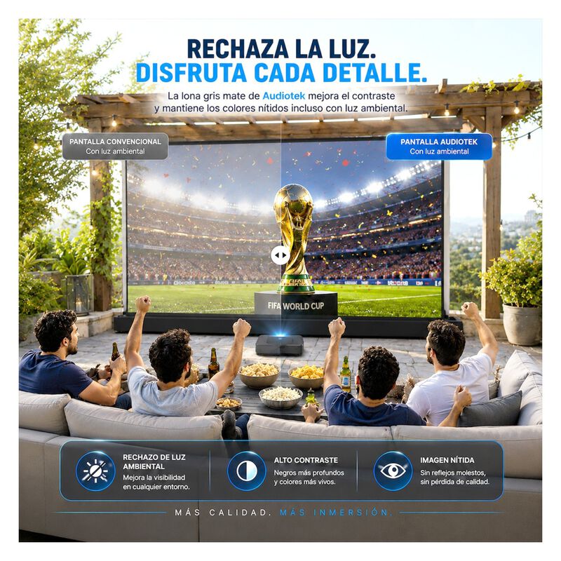 Pantalla Proyector Pull Up Ultracontraste 72'/8... image number null