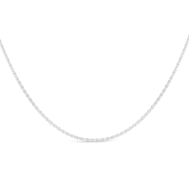 Cadena Snail Oro Blanco 14k 55cm 1.48mm Larga image number null