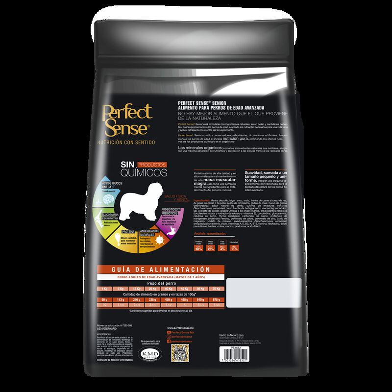 Perfect Sense Senior Para Perros Mayores A 7 A&ntilde;... image number null