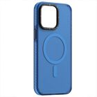 . Funda TEKKU Matte Color Mag para iPhone 15 PLUS Trans Azul