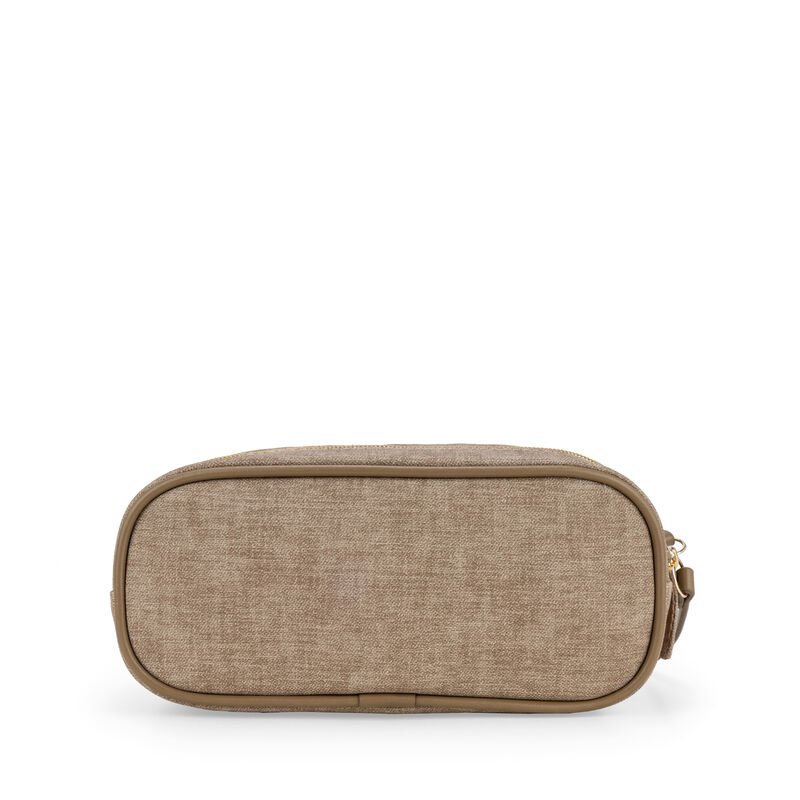 Cosmetiquera Mediana Cierre Doble Color Camel image number null
