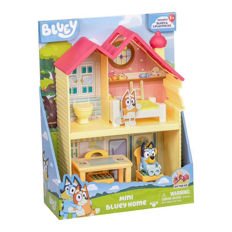 Minicasa Playset Bluey Con Figura Y 5 Piezas De... image number null