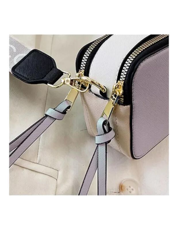 Bolsa Crossbody Pink Brule De Cuero Para Mujer image number null