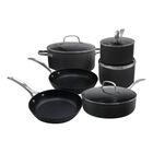 Bater&iacute;a De Cocina Tramontina 32208987 Anodizado 10 Piezas Aluminio Negro End