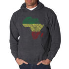 Sudadera Con Capucha Word Art Para Hombre - Pa&iacute;ses de &Aacute;frica - Gris