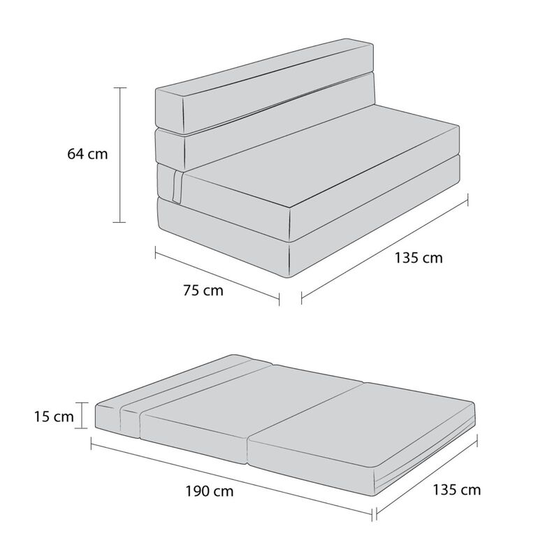 Sillón Plegable Atlas Matrimonial 3 Posiciones ... image number null
