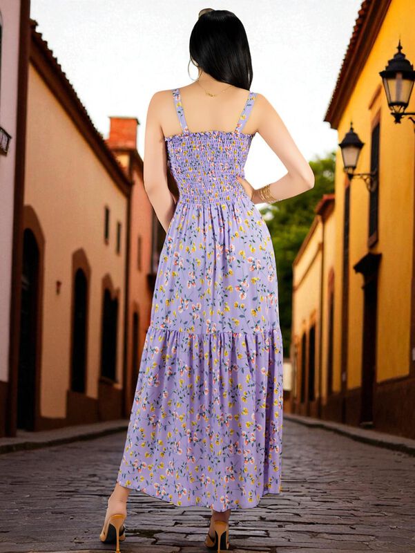 Vestido Maxi Casual Mujer Largo VES-1027 Lila C... image number null