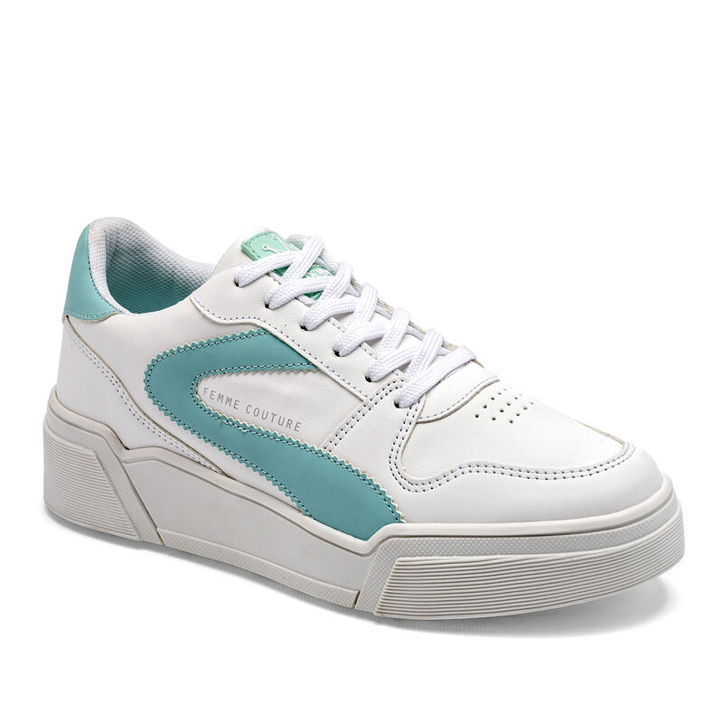 Clasben Tenis urbano para mujer blanco verde image number null