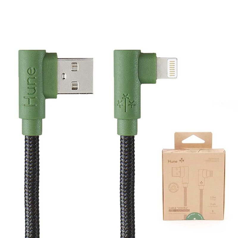 Cable Datos Hune Ecol&oacute;gico Usb-a A Lightning Bo... image number null