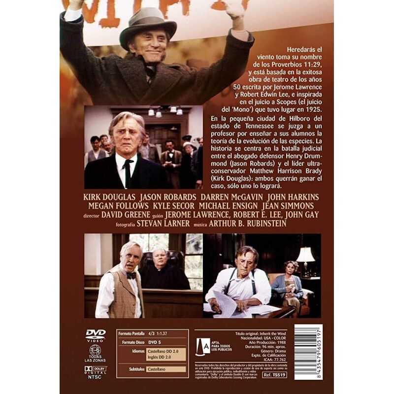 Herencia Del Viento [dvd] (1988) Inherit The Wi... image number null