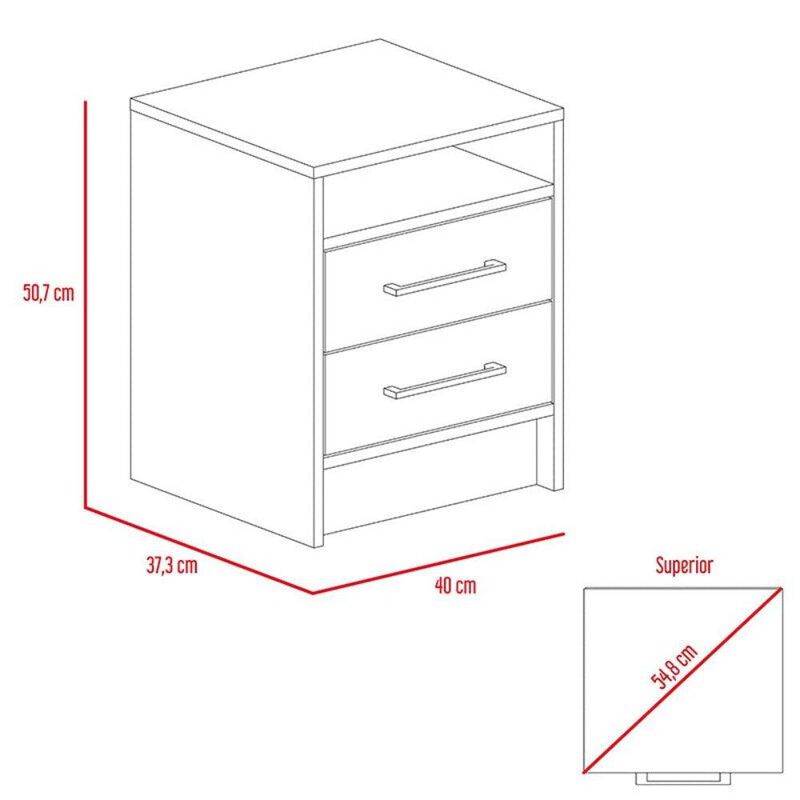 Bur&oacute; Douglas Beige y Blanco Virtual Muebles image number null